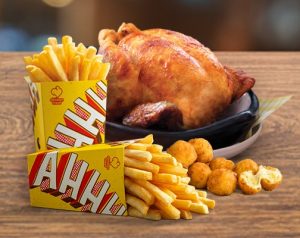 DEAL: Chicken Treat - $22 Family Deal (Whole Chicken, 2 Large Chips & 8 Mac & Cheese Balls) 10