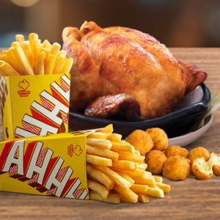 DEAL: Chicken Treat - $22 Family Deal (Whole Chicken, 2 Large Chips & 8 Mac & Cheese Balls) 3