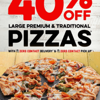 DEAL: Domino's - 40% off Large Traditional & Premium Pizzas (1 May 2020) 8