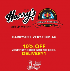 DEAL: Harry's Cafe de Wheels - 10% off First Delivery Order 4
