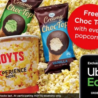 DEAL: Hoyts - Free Choc Top with Any Popcorn or $30 Spend via Uber Eats 2
