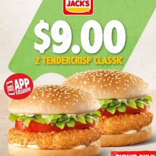 DEAL: Hungry Jack's App - 2 TenderCrisp Classic for $9 (until 15 June 2020) 6