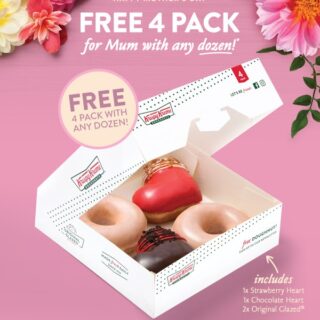 DEAL: Krispy Kreme - Free Limited Edition 4 Pack with Any Dozen Purchased (9-10 May 2020) 8