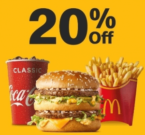 DEAL: McDonald's - 20% off with Minimum $10 Spend using mymacca's app (until 30 August 2020) 3