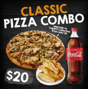 DEAL: Pizza Capers - $20 Large Traditional Pizza, Calzone and 1.25L Drink + More Deals 5