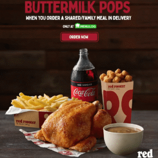 DEAL: Red Rooster - Free Large Buttermilk Pops with Family/Shared Meal via Menulog 8