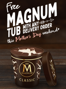 DEAL: Red Rooster - Free Magnum Ice Cream Tub with Share Meal, Box, Burger or Roll via Menulog (8-9 May 2021) 3