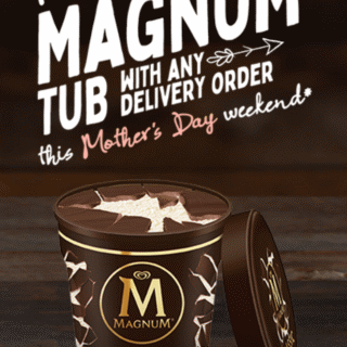DEAL: Red Rooster - Free Magnum Ice Cream Tub with Any Delivery Order (9-10 May 2020) 9