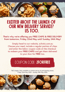 DEAL: Schnitz - Free Regular Chips with Meal & Free Delivery via Schnitz Website (until 24 May 2020) 6