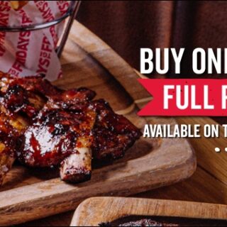 DEAL: TGI Fridays - Buy One Get One Free Full Rack Pork Ribs via MyFridays App and Uber Eats (until 28 May 2020) 1
