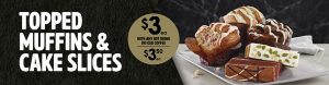 DEAL: 7-Eleven – $3 Topped Muffin or Cake Slice with Hot Drink or Ice Coffee Purchase 3