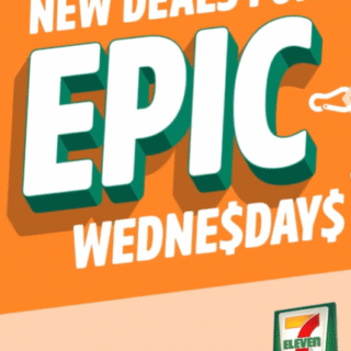 DEAL: 7-Eleven Epic Wednesdays - $3 Sandwiches, $2 Topped Muffin or Dare Maxibon, $1 45g Smiths Chips or 45g Cadbury Marble Bar 6 DEAL: 7-Eleven Epic Wednesdays - $3 Sandwiches, $2 Topped Muffin or Dare Maxibon, $1 45g Smiths Chips or 45g Cadbury Marble Bar 6
