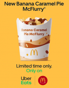 NEWS: McDonald's Banana Caramel Pie McFlurry now available in store 3