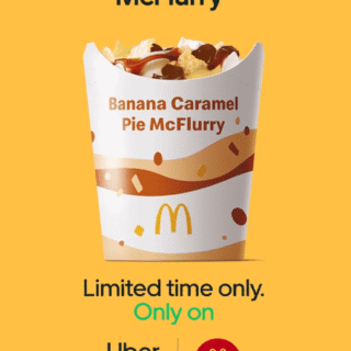 NEWS: McDonald's Banana Caramel Pie McFlurry now available in store 2