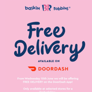 DEAL: Baskin Robbins - Free Delivery via DoorDash 6