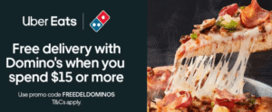 DEAL: Domino's - Unlimited Free Delivery via Uber Eats with $15 Minimum Spend (until 7 June 2020) 13 DEAL: Domino's - Unlimited Free Delivery via Uber Eats with $15 Minimum Spend (until 7 June 2020) 2