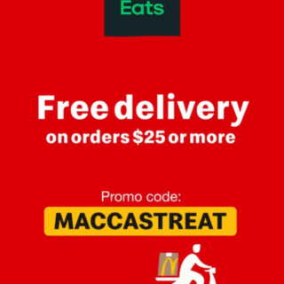 DEAL: McDonald's - Free Delivery on Orders over $25 via Uber Eats (5-7 June 2020) 1 DEAL: McDonald's - Free Delivery on Orders over $25 via Uber Eats (5-7 June 2020) 1