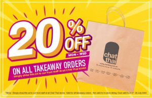DEAL: Chat Thai - 20% off Takeaway Orders (until 29 July 2020) 9