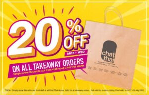 DEAL: Chat Thai - 20% off Takeaway Orders (until 29 July 2020) 6