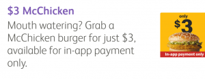 DEAL: McDonald's - $3 McChicken with mymacca's app (until 1 August 2020) 3