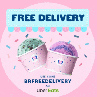 DEAL: Baskin Robbins - Free Delivery via Uber Eats (until 19 July 2020) 3