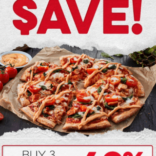 DEAL: Domino's - 40% off 3 Large Traditional & Premium Pizzas Pickup or Delivered (30 June 2021) 1
