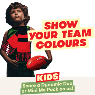 DEAL: Grill'd - Free Dynamic Duo or Mini Me Pack for Kids Dressed in Team Colours Every Saturday and Sunday 5