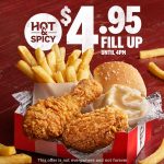 DEAL: KFC $4.95 Hot & Spicy Fill Up