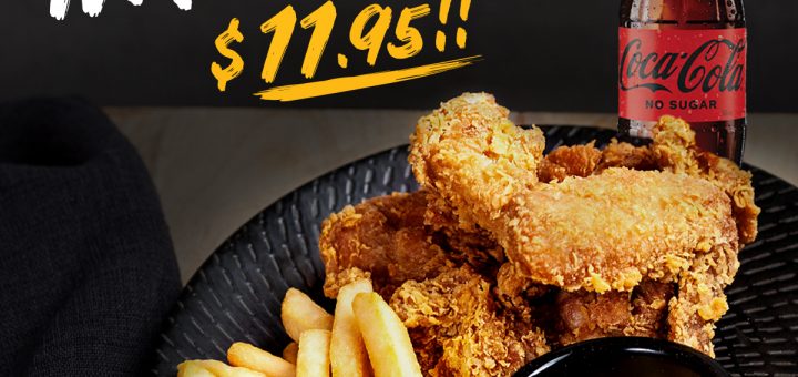DEAL: Nene Chicken MTW Deal - 2 Thighs + 1 Wing + 1 Small Chips + Drink for $11.95 (Monday to Wednesdays) 1