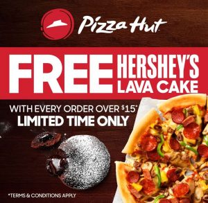 DEAL: Pizza Hut - Free Hershey's Lava Cake with $15+ Spend via DoorDash 8