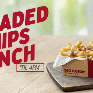 DEAL: Red Rooster $5 Chicken Loaded Chips Lunch with 250ml Coke No Sugar (until 4pm Daily) 5