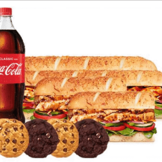 DEAL: Subway - $50 Signature Family Deal via Uber Eats with 2 Footlongs, 2 Six Inch Subs, 4 Cookies & 1.25L Drink 5 DEAL: Subway - $50 Signature Family Deal via Uber Eats with 2 Footlongs, 2 Six Inch Subs, 4 Cookies & 1.25L Drink 5