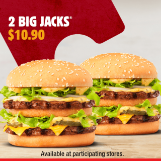 DEAL: Hungry Jack's App - 2 Big Jacks for $10.90 (until 14 September 2020) 4