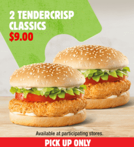 DEAL: Hungry Jack's App - 2 Tendercrisp Classics for $9 (until 31 August 2020) 29 DEAL: Hungry Jack's App - 2 Tendercrisp Classics for $9 (until 31 August 2020) 1