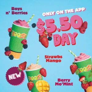 DEAL: Boost Juice - $5.50 Resting Berry Face Range (8 September 2020) 8