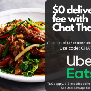 DEAL: Chat Thai - Free Delivery for Orders over $15 via Uber Eats (until 5 August 2020) 9