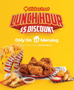 DEAL: Chicken Treat - $5 off $25+ Spend via Menulog (11am to 1pm Monday to Thursday) 13