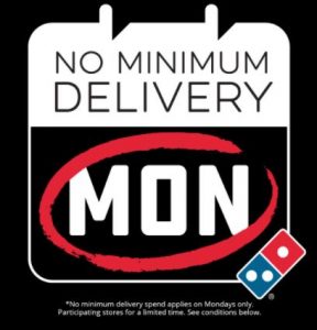 DEAL: Domino's - No Minimum Delivery Spend Mondays 3