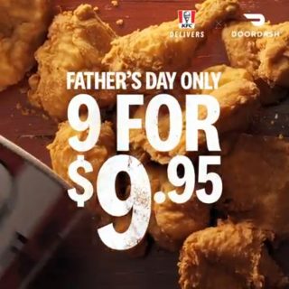 DEAL: KFC - 9 for $9.95 via DoorDash on Fathers Day (Sunday 6 September 2020) 1