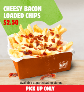 DEAL: Hungry Jack's App - $2.50 Cheesy Bacon Loaded Chips (until 21 September 2020) 3