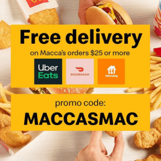 DEAL: McDonald's - Free Delivery on Orders over $25 via Uber Eats, DoorDash & Menulog (7-9 August 2020) 5 DEAL: McDonald's - Free Delivery on Orders over $25 via Uber Eats, DoorDash & Menulog (7-9 August 2020) 5