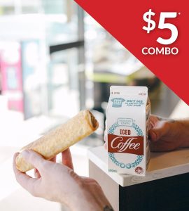 DEAL: OTR - $5 Sausage Roll + Farmers Union Iced Coffee 600ml (until 23 September 2020) 4