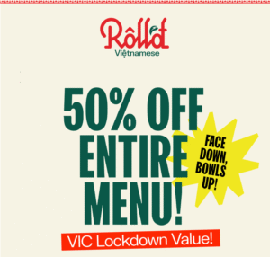 DEAL: Roll'd - 50% off Entire Menu via Website or App (VIC Only) 3