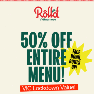 DEAL: Roll'd - 50% off Entire Menu via Website or App (VIC Only) 8