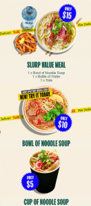 DEAL: Roll'd - $5 Cup of Noodle Soup, $10 Bowl of Noodle Soup, $15 Slurp Value Meal 6