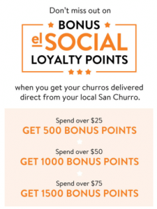 DEAL: San Churro - Up to 1,500 Bonus Points ($15 Value) with San Churro Direct Delivery 4