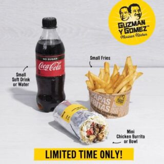 DEAL: Guzman Y Gomez - $10 Chicken Mini Meal 6