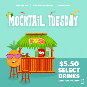 DEAL: Boost Juice - $5.50 Mocktail Tuesday - Pina Colada, Strawberry Daiquiri & Ginger Tonic (22 September 2020) 8
