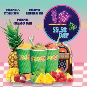 DEAL: Boost Juice - $5.50 Pineapple with a Twist Range (23 September 2020) 9