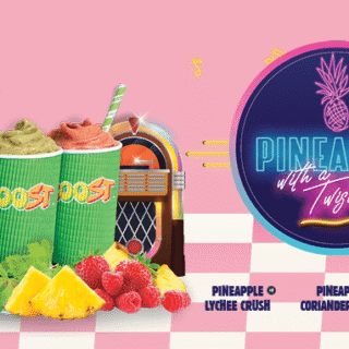 NEWS: Boost Juice - New Pineapple with a Twist Range (Pineapple Coriander Twist, Pineapple Lychee Crush, Pineapple Raspberry Jive) 6 NEWS: Boost Juice - New Pineapple with a Twist Range (Pineapple Coriander Twist, Pineapple Lychee Crush, Pineapple Raspberry Jive) 6